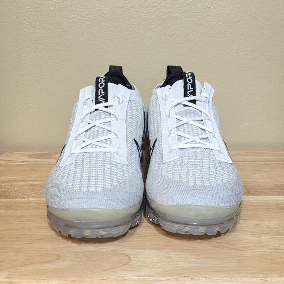 Nike Air VaporMax 2021 Flyknit Monochrome White Black DH4084-100 Men\'s Size 10